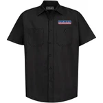 Throttle Threads Parts Unlimited Mens Button Up Short Sleeve Shirt Black Lg. Fixed Price $26.72.