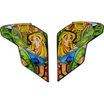 Icon Airflite Side Plates Bugoid Blitz Blue 0133-1431. Fixed Price $32.26.