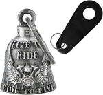 Colorful Motorcycle Bell With Hanger For Biker, Good Luck Live Ride. Fixed Price $15.39.