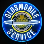 Oldsmobile Service Neon Sign With Backing 5OLDBK. Fixed Price $469.99.