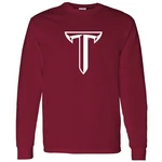 Troy Trojans Primary Logo Long Sleeve T-shirt Cardinal. Fixed Price $37.99.