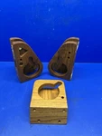 Vintage Wooden Drink Cup / Coffee Holders ---possibly For Van. Fixed Price $24.00.