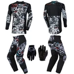 O'neal Element Attack White Jersey Pants Gloves Motocross Dirt Bike Gear Combo. Fixed Price $130.00.