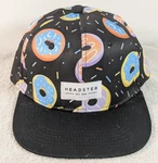 Headster Kids Donut Hat Snapback Black Sprinkle Youth Casual Cap Cool Funky. Fixed Price $8.87.