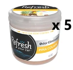Refresh Your Car Air Freshener Pina Colada Scent, Pack Of 5. Fixed Price $49.00.