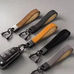 Luxury Genuine Leather Keychain For Men Car Ring Buckle Holder Gift. Fixed Price $6.99.