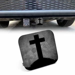 Christian Car Rear Hitch Cover Grunge Gravestone Square Trailer. Fixed Price $17.83.