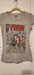 Ladies Marvel Branded Thor V-neck Short Sleeve Graphic Shirt Size Small. Fixed Price $10.00.