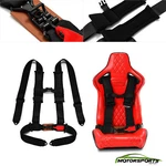 Universal 4-POINT 3" Car Auto Safety Black Racing Sport Seat Belt Harness Strap. Fixed Price $76.99.