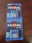 New (2) Rayovac High Energy Aaa Alkaline Batteries 4 Pk Ea. Free Ship. Fixed Price $17.50.