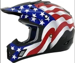 New Afx FX-17 Usa Flag Black Full Face Off Road Dirt Helmet 01107631 01107632. Fixed Price $89.99.