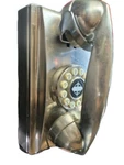 Crosley CR55 Silver Retro Corded Wall Mountable Telephone 2012 Model Rotary Dial. Fixed Price $41.00.