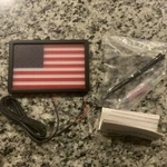 New Kuryakyn Freedom Flag Us Led 4 X 6 Black 2892 Harley Davidson Motorcycle. Fixed Price $44.99.