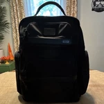 Tumi Alpha 2 T-pass Business Backpack Black Ballistic Nylon Tsa Brief Plate. Fixed Price $175.00.