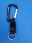 Harley-davidson Black Carabiner Keychain W/ Nylon Strap & Ring. Fixed Price $9.99.