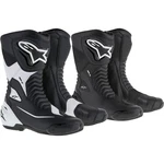 Alpinestars Smx Sport Motorcycle Boots Racing Black And White With Grinder. Fixed Price $299.29.