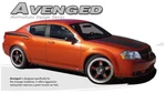 Split Hood Rear Side Trunk Decal Graphic Stripe For 2008-2014 Dodge Avenger. Fixed Price $96.75.