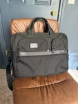 Tumi Expandable Briefcase Nylon 26141D2U Black. Fixed Price $175.00.