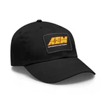 Hot!! Aem Performance Electronics Dad Hat Leather Patch Adjustable. Fixed Price $29.99.