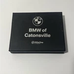 Bmw Genuine Leather Dealer (2) Key Chains Pen Box Gift Set New M3 M6. Fixed Price $15.00.
