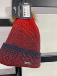 4478890033 Skidoo Faux Fur Pom-pom Hat Lady Red/black One Size Fits All. Fixed Price $24.00.