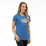 Klim Women's Sample Mountain Peak Tri-blend Tee Md Royal Frost Mock Orange. Fixed Price $17.99.