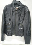 Harley-davidson Womens Leather Jacket Black Lg. Stargaze 97050-05VW (nice). Fixed Price $179.00.
