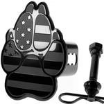 Everhitch K9 Dog Paw Print Flag Metal Trailer Cover Plug With Pin Bolt .... Fixed Price $34.44.