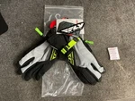 Fly Racing Title Gauntlet Gloves Black Gray Yellow Size Large 371-0602L. Fixed Price $54.99.