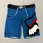 Fox Racing Board Shorts Mens Size 33 Blue Surf Swim Trunks Logo Graphic. Fixed Price $22.40.