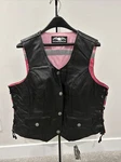 Missing Link Women's G2 D.o.c. Reversible Safety Vest Black Leather/pink Xl. Fixed Price $32.80.