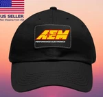 Aem Performance Electronic Black Dad Hat With Leather Patch - Adjustable Size. Fixed Price $25.49.