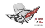 Chevrolet Metal Trailer Hitch Cover Plug C5 Corvette Design 3D Flag 2 Inch Post. Fixed Price $91.34.