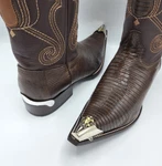 Western Cowboy Boot Tips & Heels Pair - Skull Bones Design Pointy. Fixed Price $54.95.