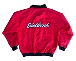 Vintage Edelbrock Racing Red Bomber Zip Jacket Fleece-lined Mens X-large. Fixed Price $75.00.