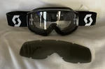 Scott Mx Goggle (new) Over The Glasses Grey & Clear Works Lens Blk Cr Yz Rm. Fixed Price $48.25.