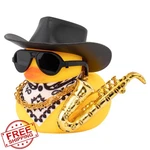 Wonuu D-white Scarf Black Hat Duck Ornament. Fixed Price $20.00.