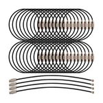 50PCS Black Stainless Steel Wire Keychains Cable, Rings, Heavy Duty Lugga.... Fixed Price $15.63.