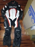 Alpinestars Motegi Gp Force Leather 1PC Motorcycle Race Suit 40 Usa Blk/wht/red. Fixed Price $695.00.