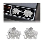 2 Pcs Bling Car Air Vent Clip, Cute Elephant Crystal Conditioning Outlet .... Fixed Price $11.44.