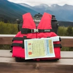 Airhead Type Iii General Boating Life Vest Youth Chest 26" 29" 30002-03-A-RD. Fixed Price $20.00.