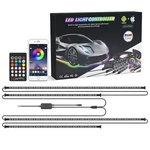 Mictuning Rgb Led Strip Car Tube Remote Underbody Underglow Neon Light Kit. Fixed Price $33.99.