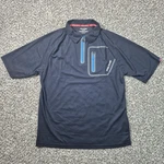 Polaris Polo Shirt Mens Large Blue Stretch Performance Outdoor Short Sleeve. Fixed Price $20.75.
