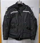 Tourmaster Transition Armored Motorcycle Jacket Women's Lg 12-14 Black Vented. Fixed Price $69.99.