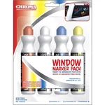 Chroma Window Pack: Washable Glass Markers For Cars, 4 Count. Fixed Price $13.90.