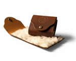 Leather Fly Wallet One More Cast Brown Fishing Gear Compact. Fixed Price $15.00.