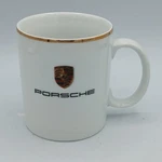 Porsche Crest Logo White Coffee Tea Cup Mug Gold Trim Made In Germany. Fixed Price $29.44.