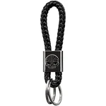 Harley-davidson Willie G Skull Vinyl Braided Black Rope Key Chain 4545. Fixed Price $20.00.