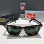 Ray-ban RB2140-F Wayfarer Sunglasses Tortoise Frame Green Lens 50-22 Mm. Fixed Price $39.96.