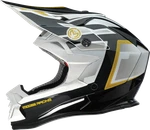 Moose Offroad MR3 F.a.f. Helmet White Black Gold 2XL 01108932. Fixed Price $119.95.
